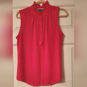 Jcrew Sleeveless ruffle top